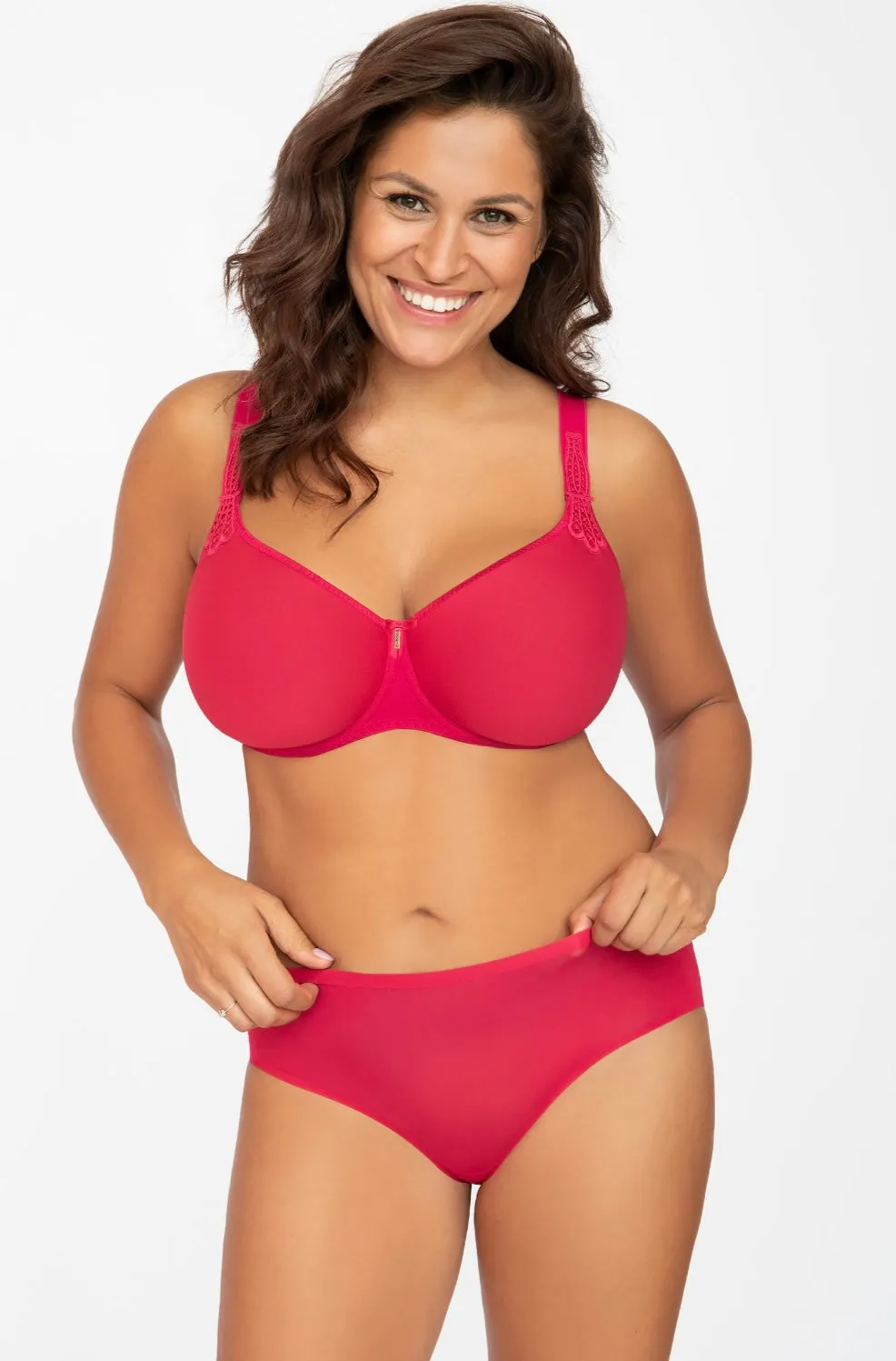 Virginia Spacer T-Shirt Bra - Ruby