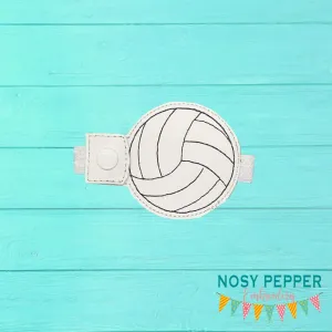 Volleyball Bottle Band machine embroidery design DIGITAL DOWNLOAD