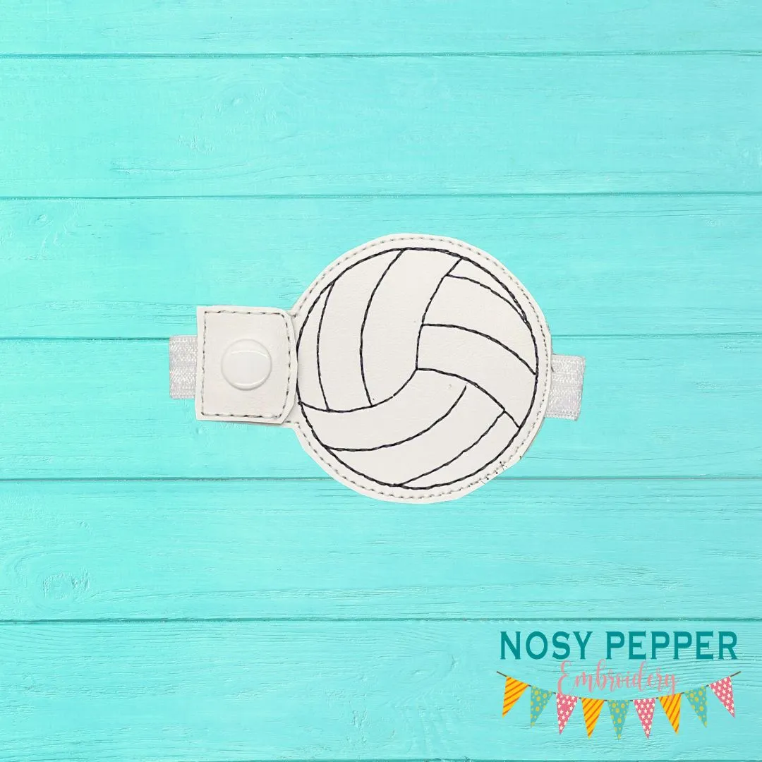 Volleyball Bottle Band machine embroidery design DIGITAL DOWNLOAD