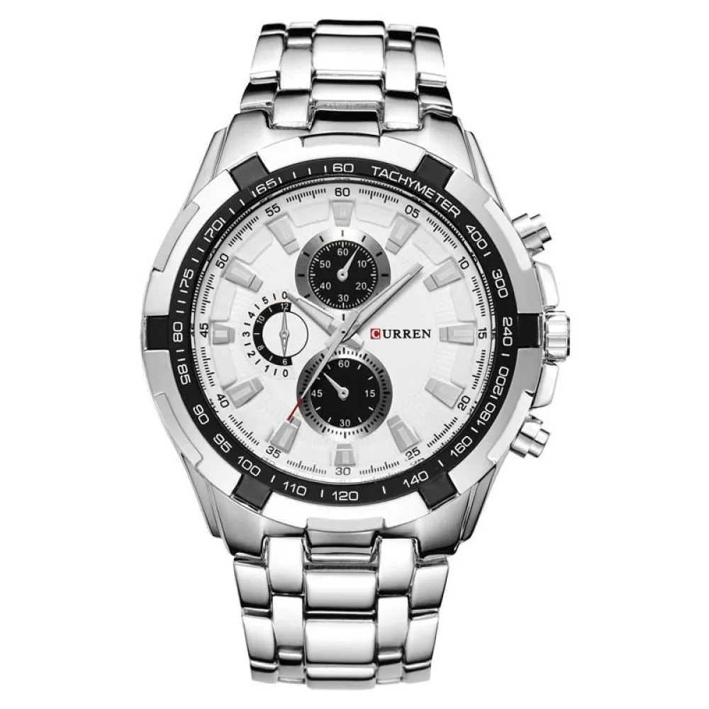 Watches Men Fashion&casual Quartz Wristwatches Classic Analog Sports Steel Band Clockes