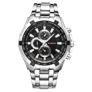 Watches Men Fashion&casual Quartz Wristwatches Classic Analog Sports Steel Band Clockes
