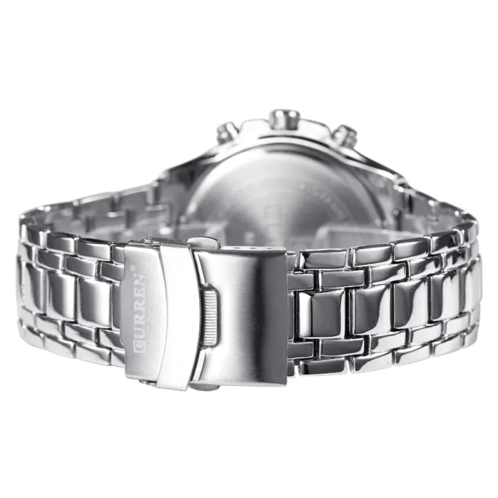 Watches Men Fashion&casual Quartz Wristwatches Classic Analog Sports Steel Band Clockes