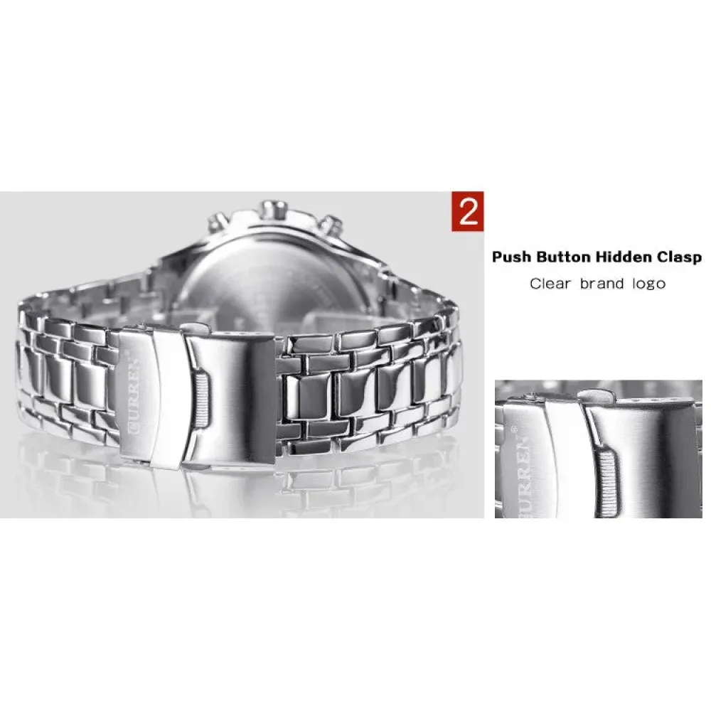Watches Men Fashion&casual Quartz Wristwatches Classic Analog Sports Steel Band Clockes