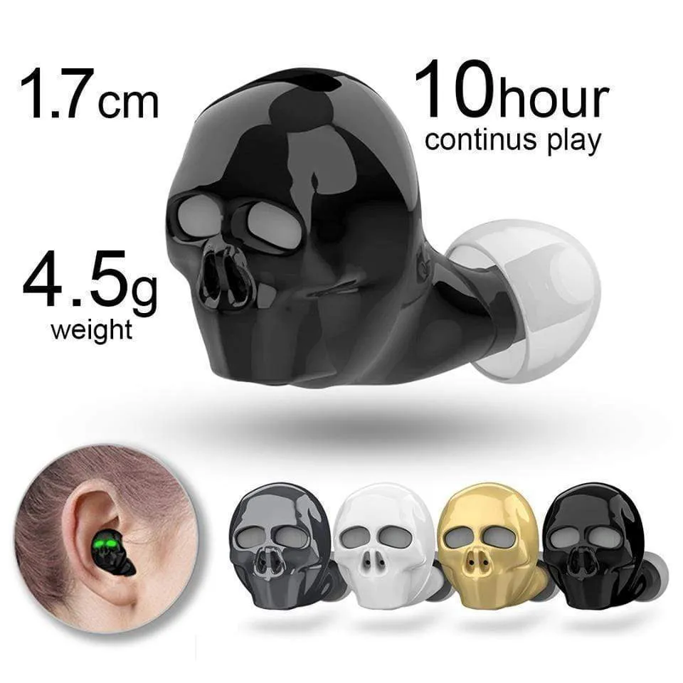 Waterproof Skull Bone Bluetooth Earphone