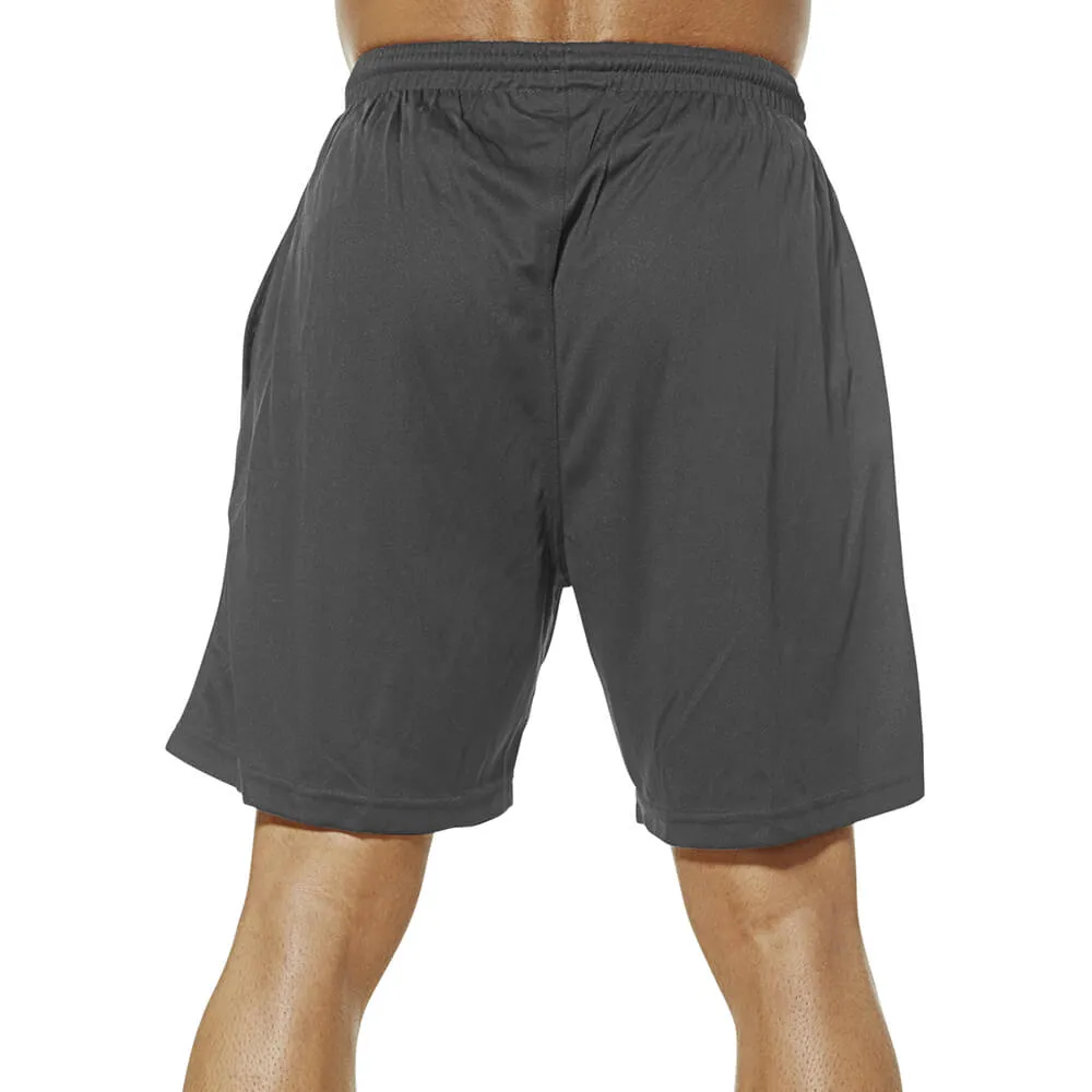 We Don't Give A Fuck Mesh Shorts - Charcoal