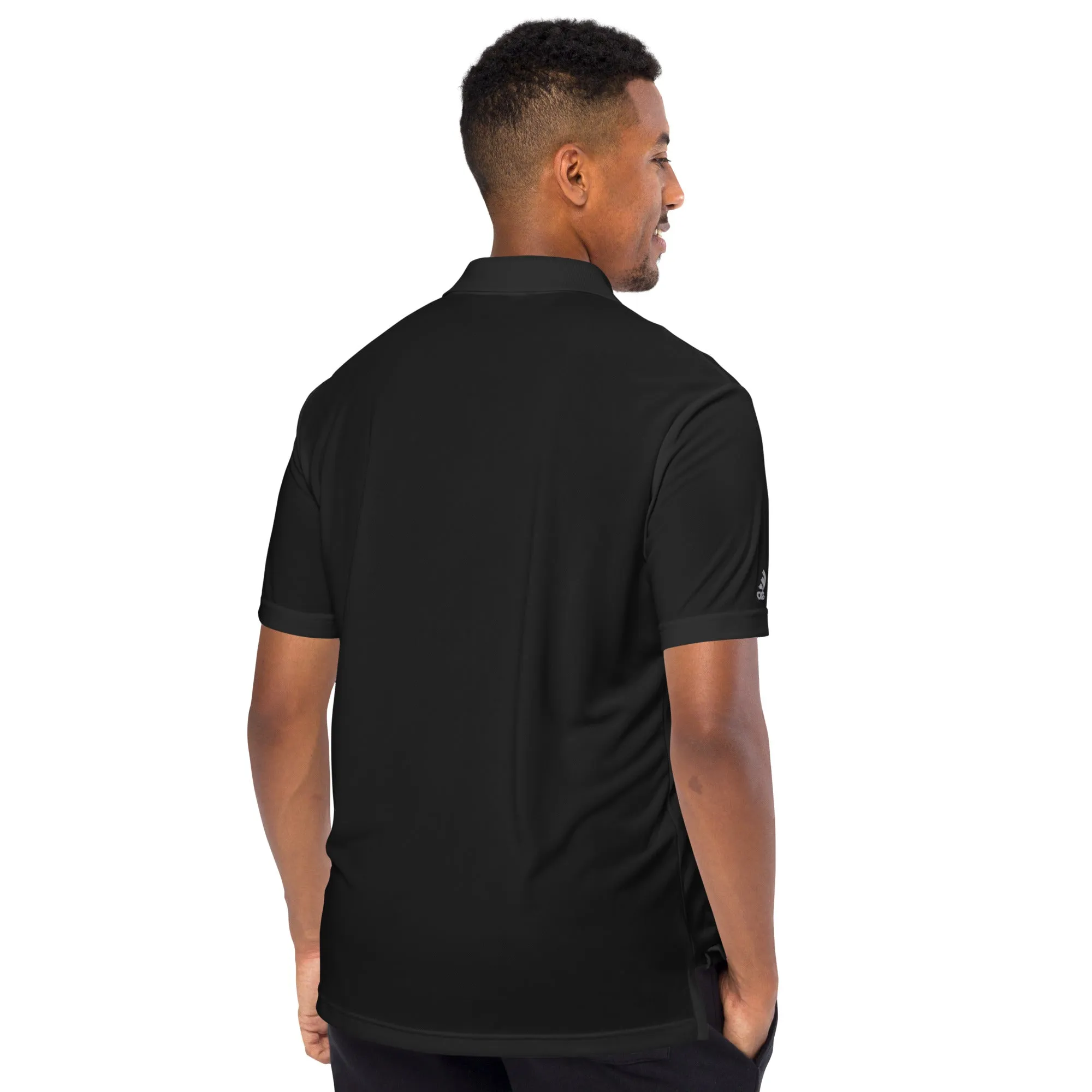 White Stick and Rat River Rat adidas performance polo shirt