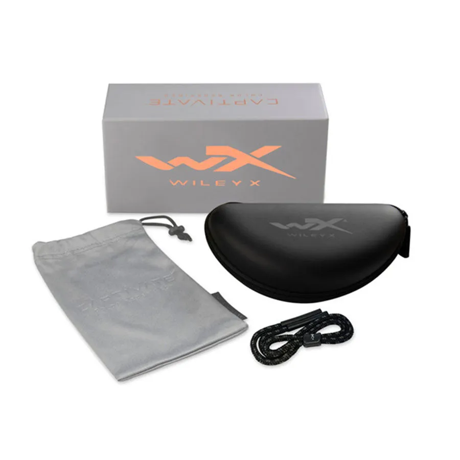 Wiley X AirRage Captivate Polarised Blue Lens w/ Gloss Black Frame