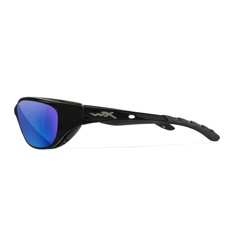Wiley X AirRage Captivate Polarised Blue Lens w/ Gloss Black Frame