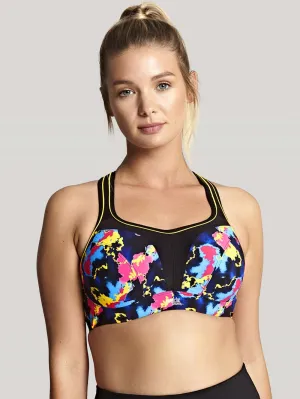 Wired Padded Sports Bra - Electric Print