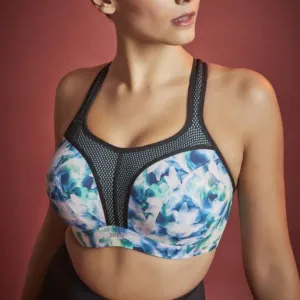 Wired Sports Bra In Digital Bloom - Panache