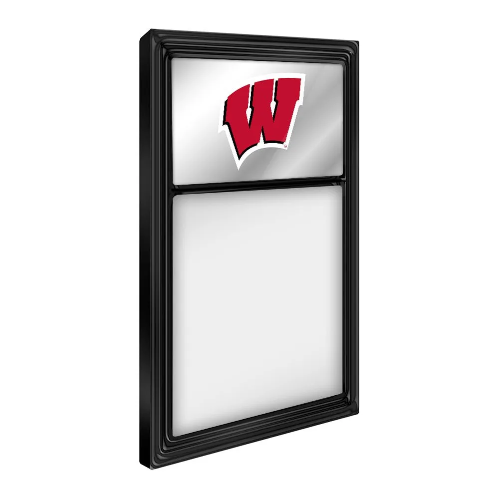 Wisconsin Badgers: Mirrored Dry Erase Board