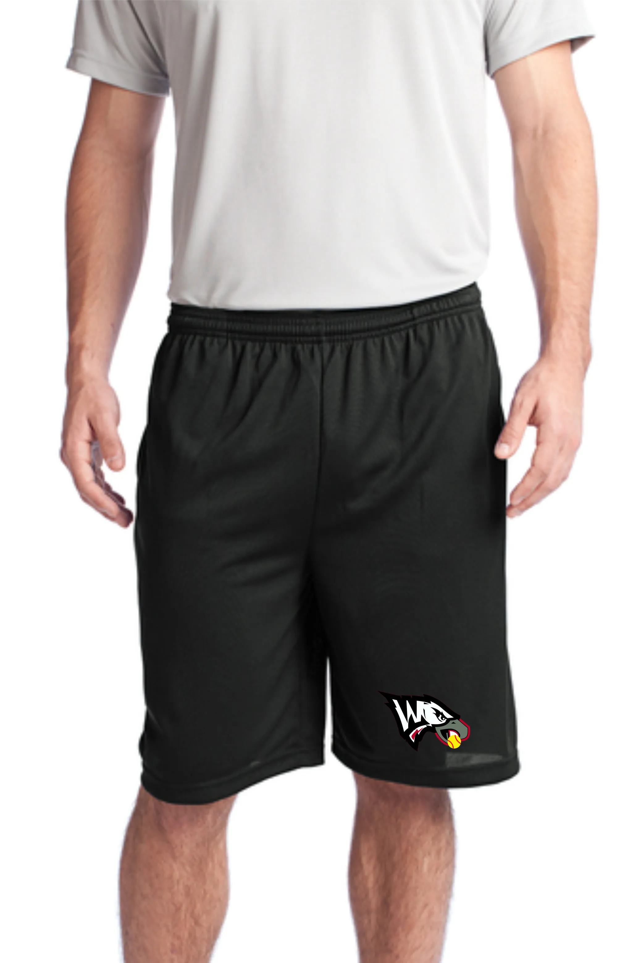 Wolcott Eagles Pocketed Mesh Shorts