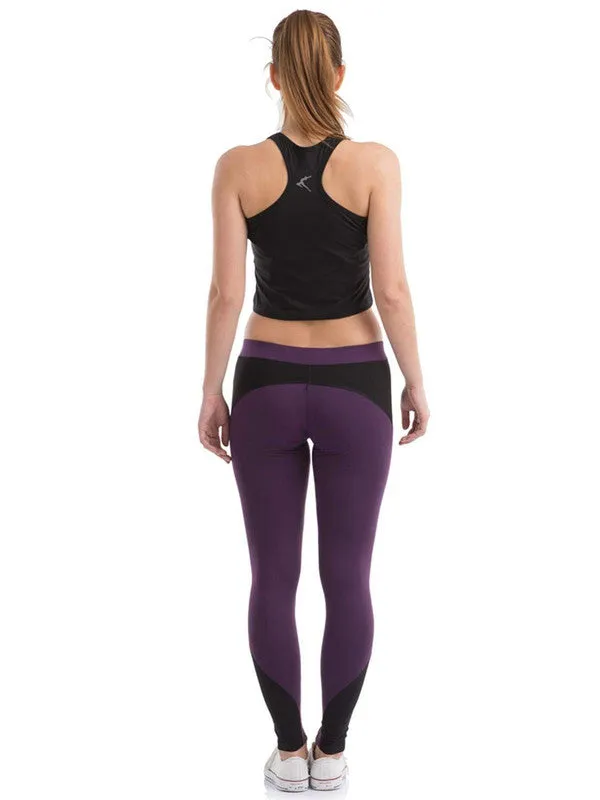 Women Black Solid Tights Aero Sprinter BK-PU