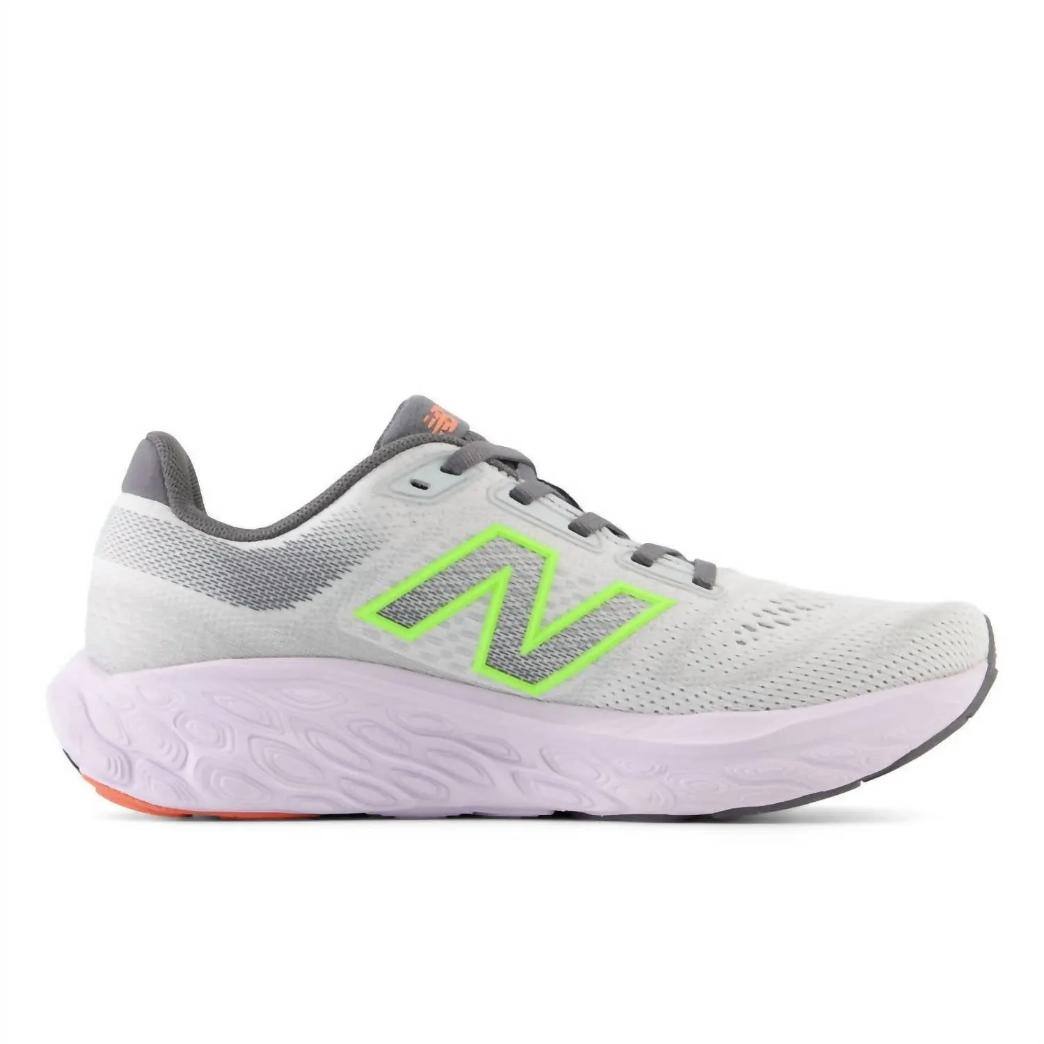Women's 880 V14 Running Sneakers In Grey Matter With Taro And Bleached Lime Glo
