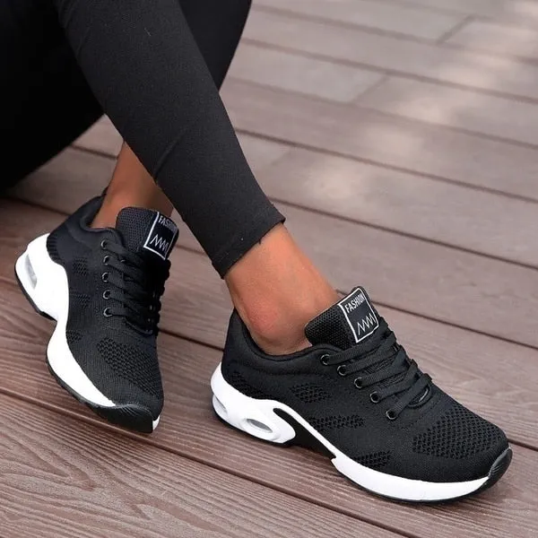 Women's Classic Lightweight Mesh Lace Up Sneakers | Breathable for Everyday Wear