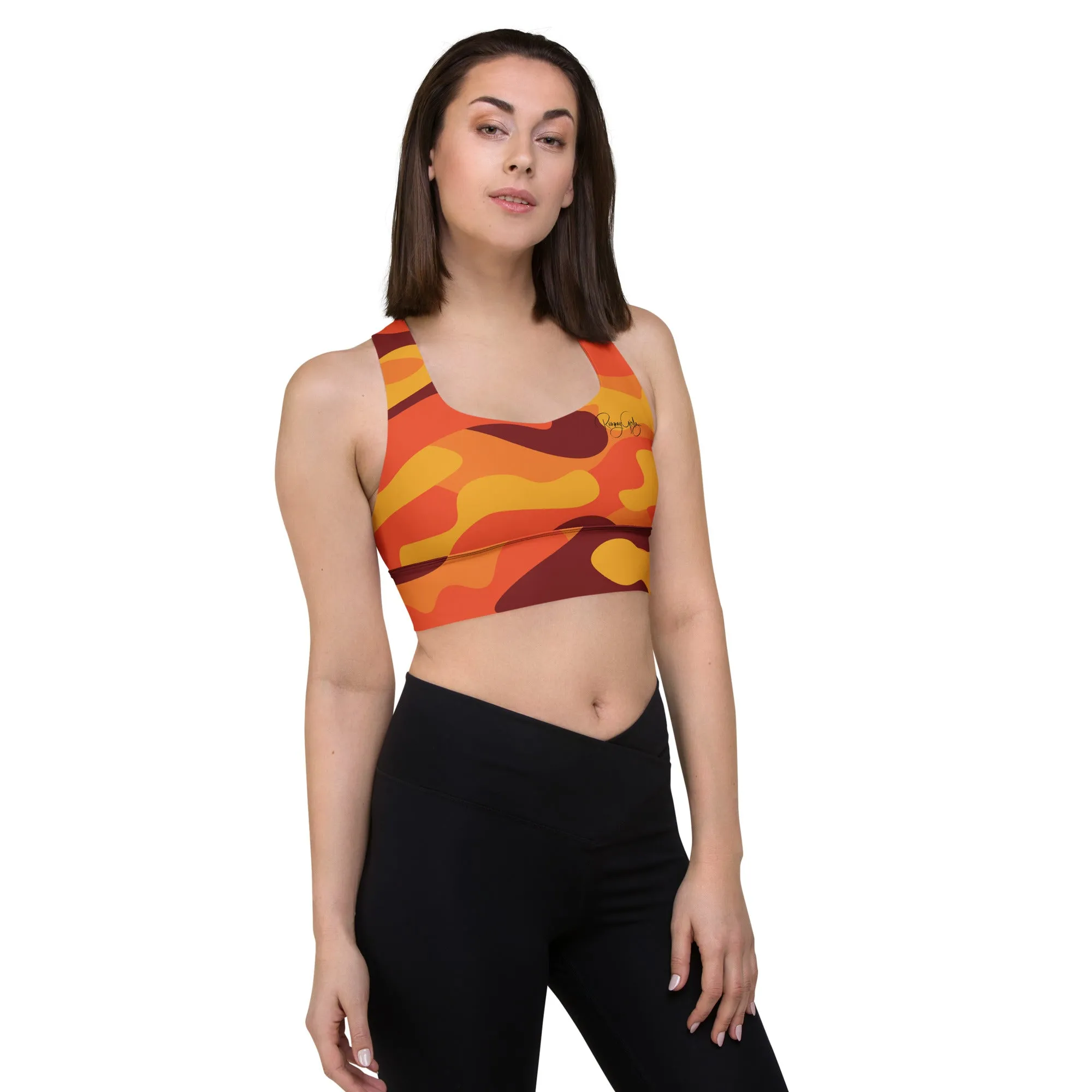 Women's Fall Camouflage Sports Bra