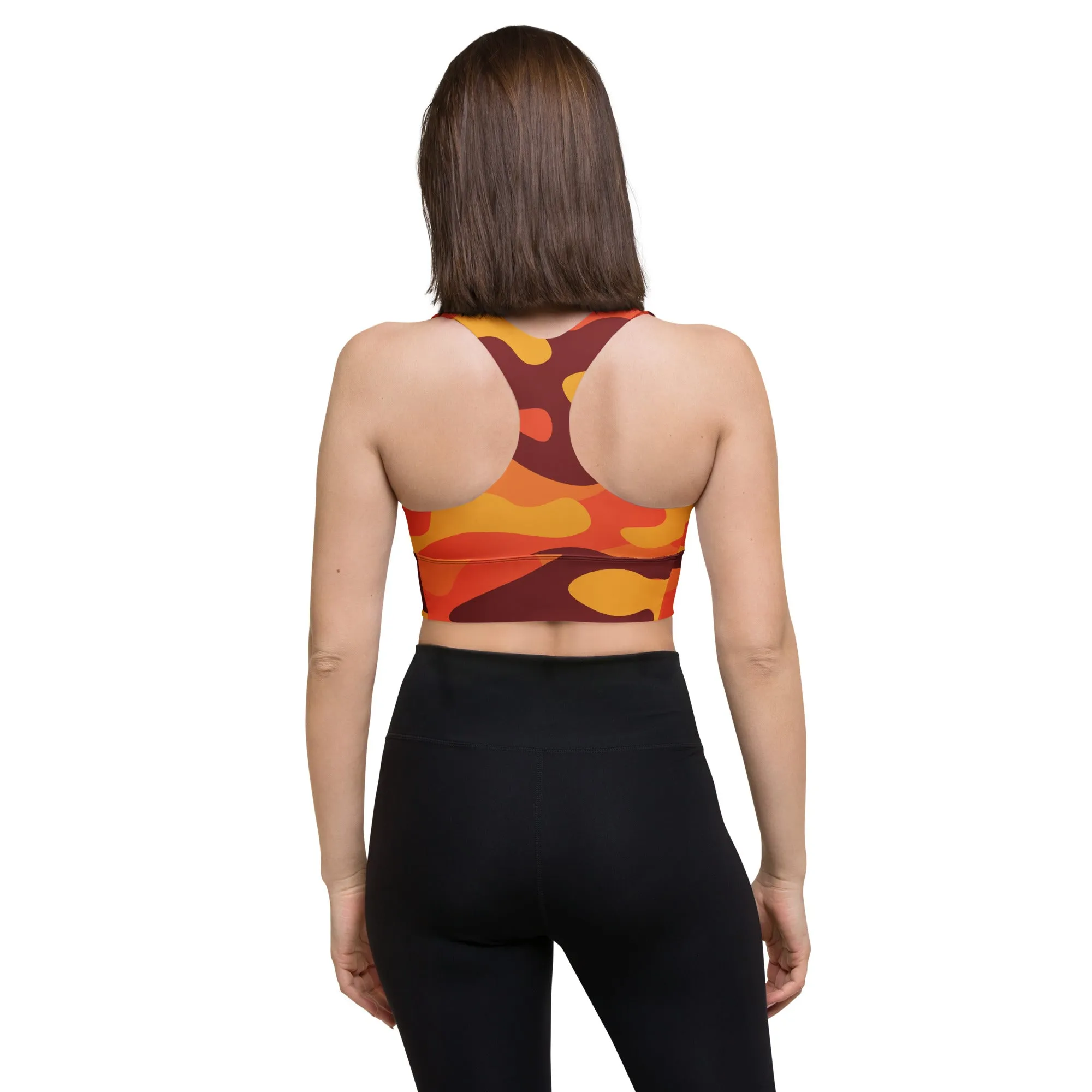 Women's Fall Camouflage Sports Bra