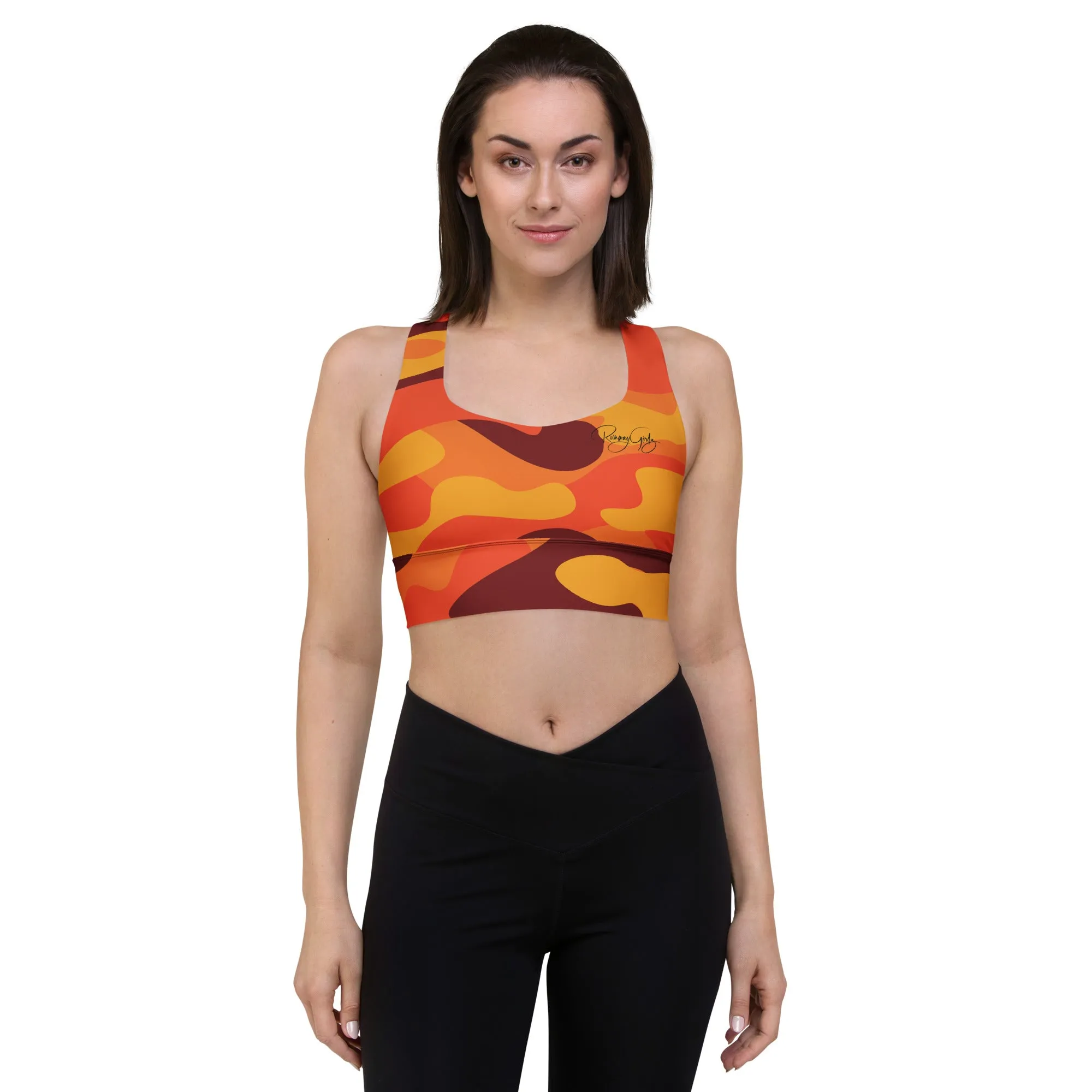 Women's Fall Camouflage Sports Bra