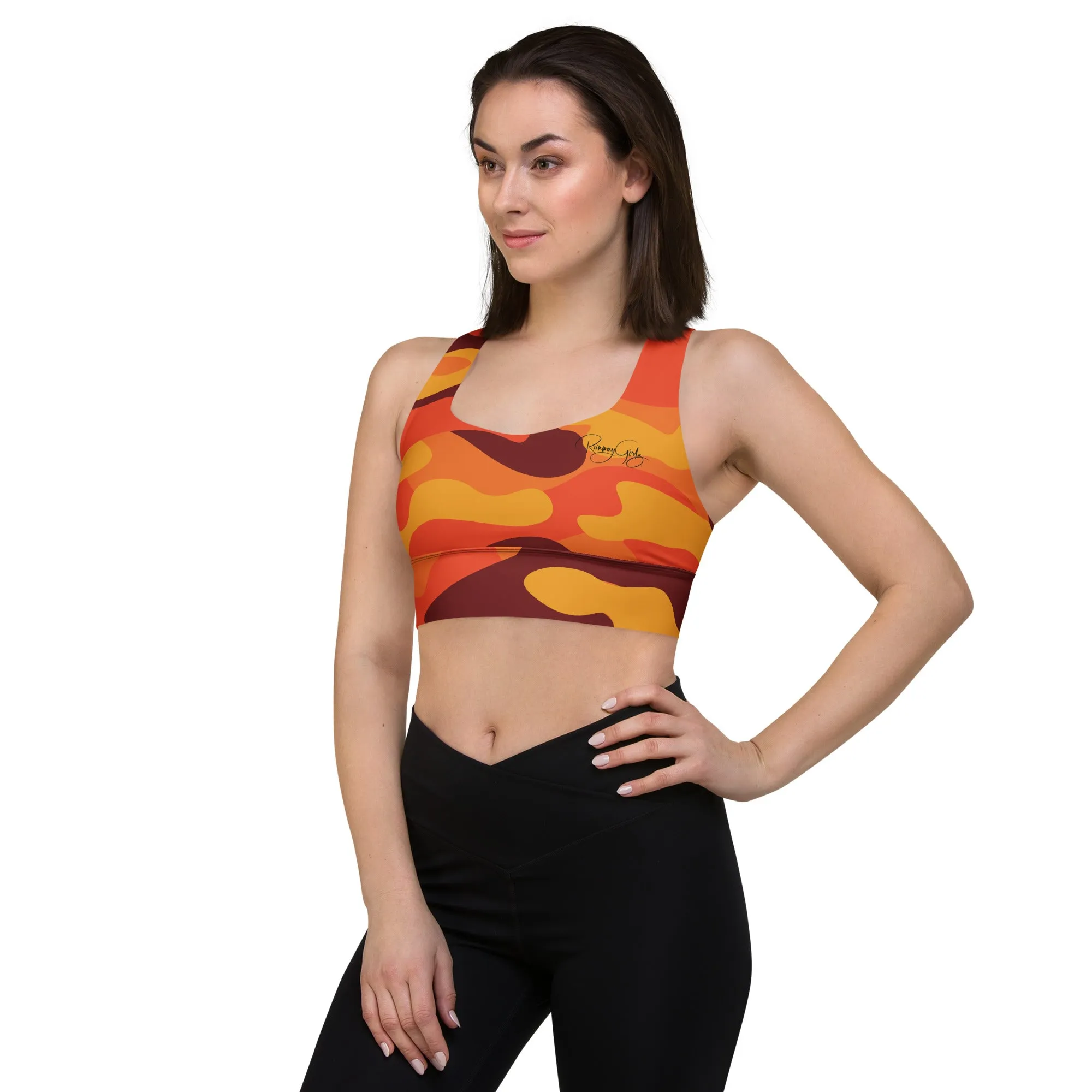 Women's Fall Camouflage Sports Bra