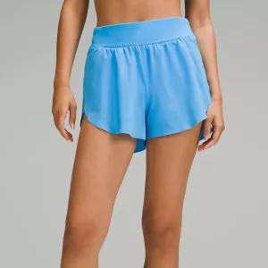 WOMEN'S FAST AND FREE REFLECTIVE HIGH-RISE CLASSIC-FIT 3" SHORT - KAYAK BLUE LIGHT