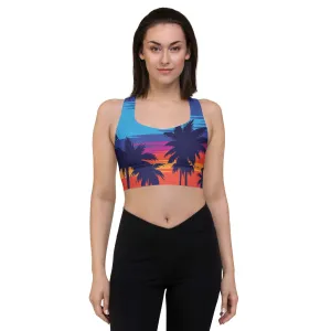 Women's Palm Trees x Sunsets Sports Bra