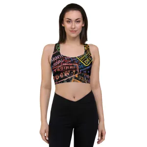 Women's Passport Stamps Sports Bra
