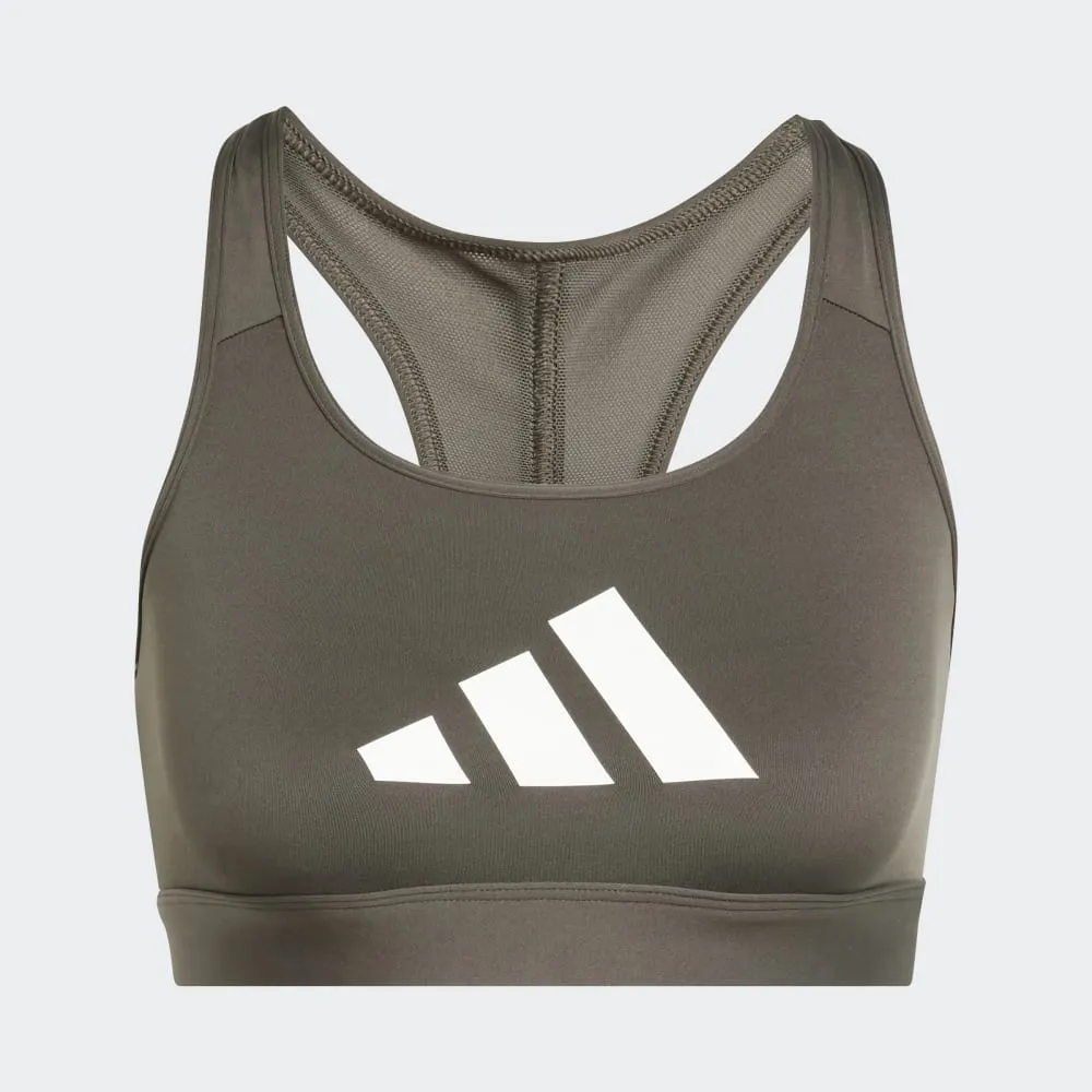 Womens PowerReact Big Logo Medium Support Bra