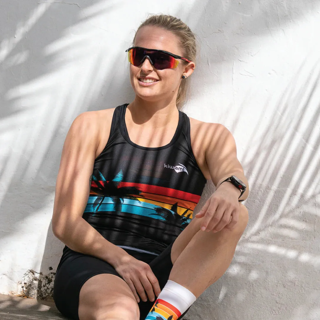 WOMEN'S RUNNING TANK MALIBU BLACK