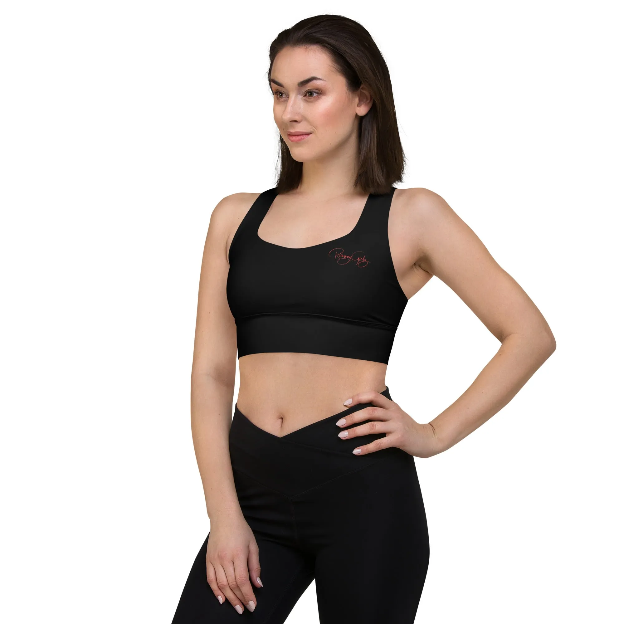 Women's Runway Girlz Sports Bra (Black/Red)