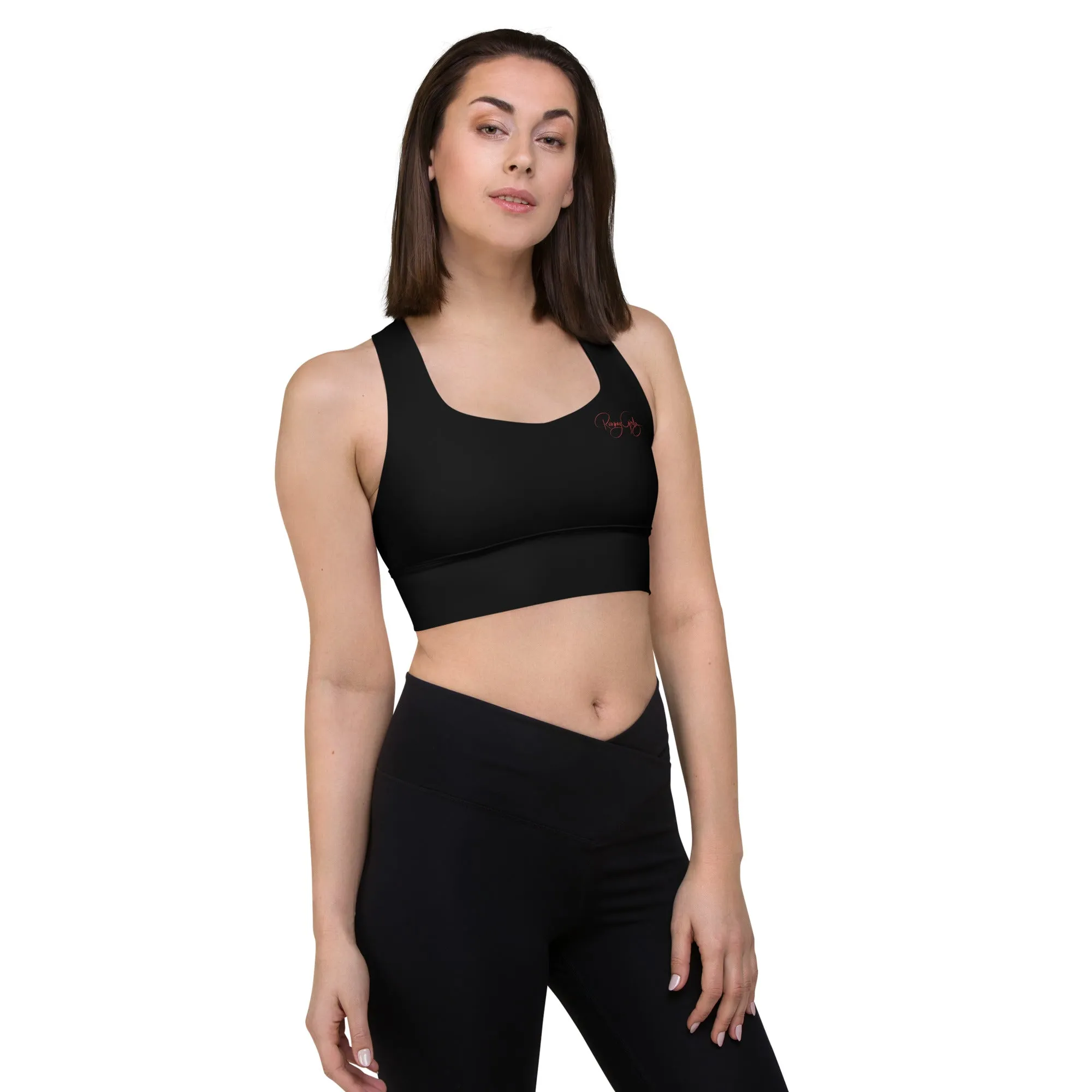 Women's Runway Girlz Sports Bra (Black/Red)