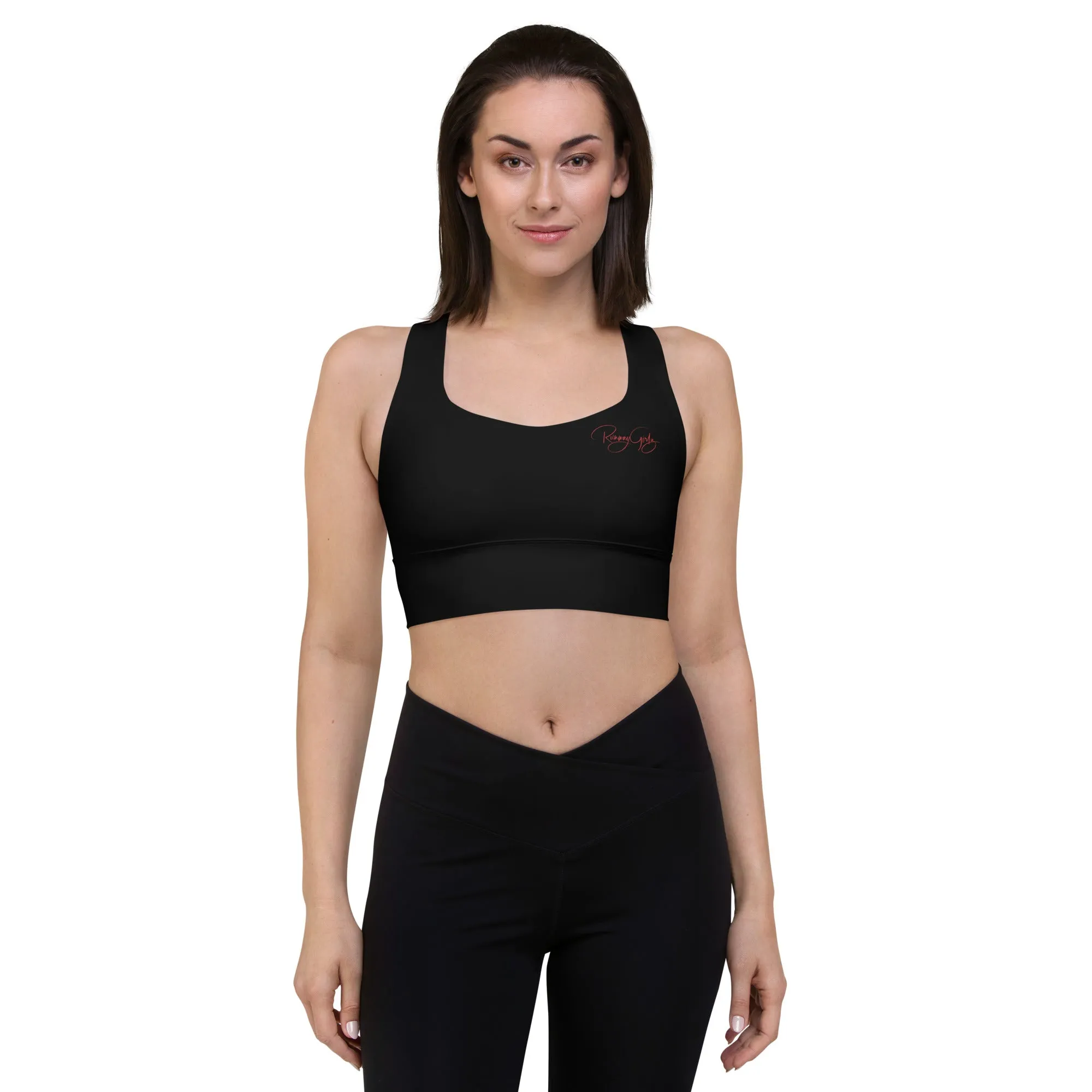Women's Runway Girlz Sports Bra (Black/Red)