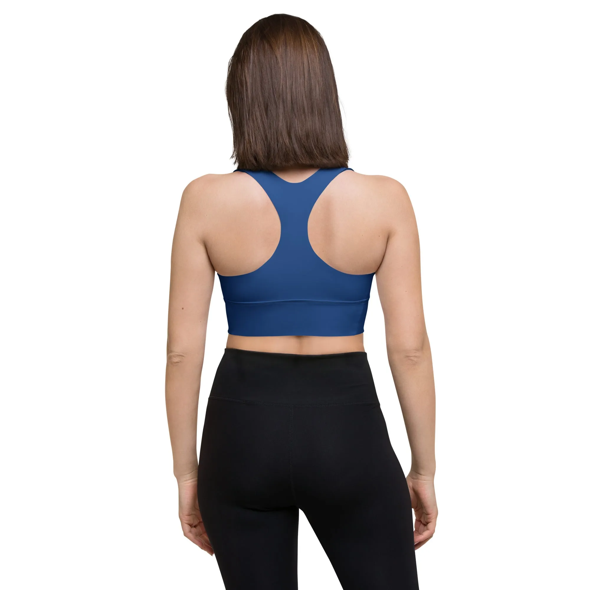 Women's Runway Girlz Sports Bra (Blue/Gold)
