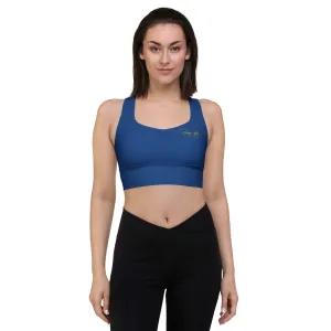 Women's Runway Girlz Sports Bra (Blue/Gold)