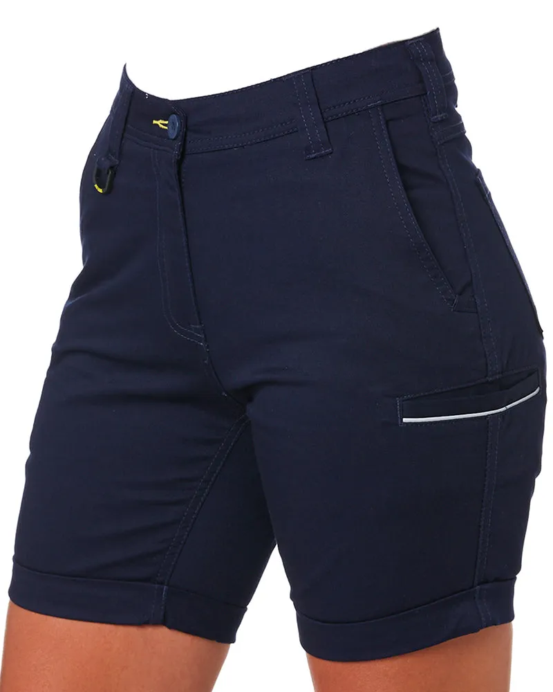 Womens Stretch Cotton Short - Navy