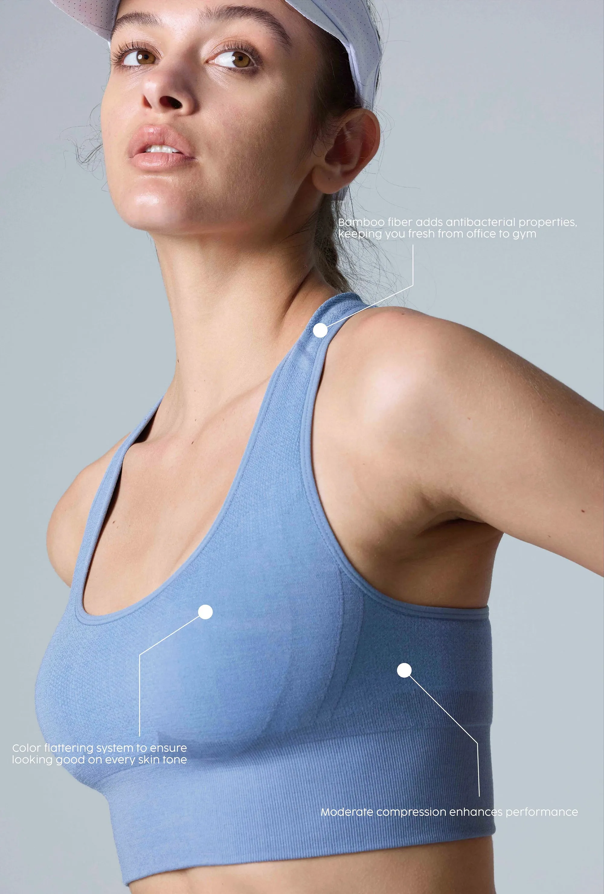 Women's Tech Merino Mid-Support Sports Bra