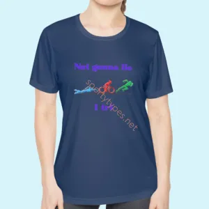 Women's Triathlon Theme Moisture Wicking Tee