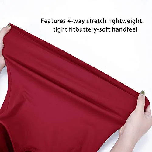 Womens Yoga Tank Tops with Built in Bra Strappy Back Workout Tops Sports Racerback Activewear (#B-Red, X-Large)