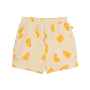 Yellow Beach Hut Terry Shorts