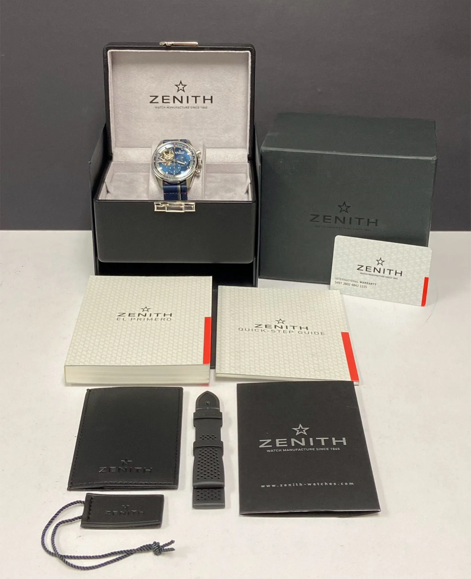 Zenith El Primero Chronomaster 03.20416.4061 Openwork Blue Dial Automatic Men's Watch